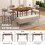 ELECWISH Extendable Dining Table With Storage 110-150cm 3
