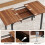 ELECWISH Extendable Dining Table With Storage 110-150cm 7