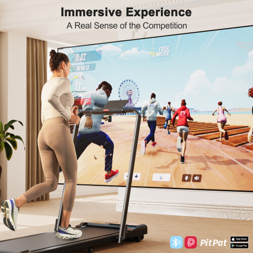 Foldable Treadmills 110x40CM with APP Control 1