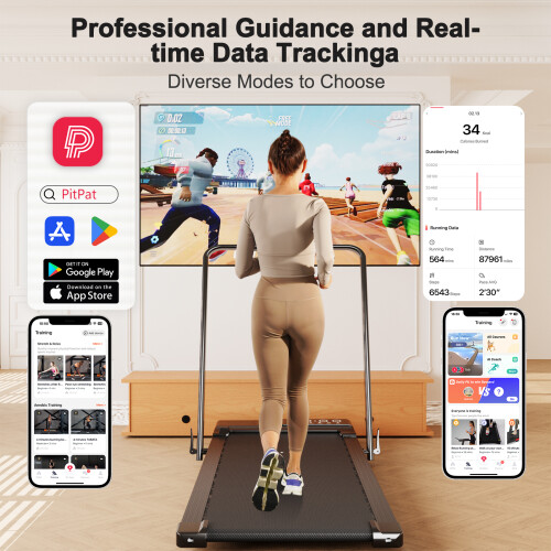 Foldable Treadmills 110x40CM with APP Control 2