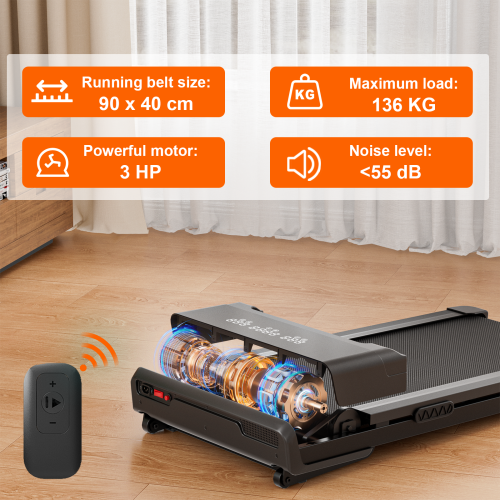 Walking Pad with 9% Auto Incline, 40.5CM Wide Belt 2