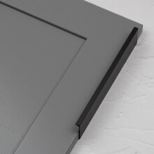 200mm Black Edge Lip Pull Handle Profile Trim