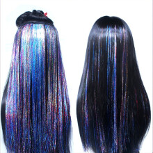(BB Clip Fluorescent Powder Type A) 10PCs Btinsel Hair Gold Wire Laser Wire BB Clip Gold Wire