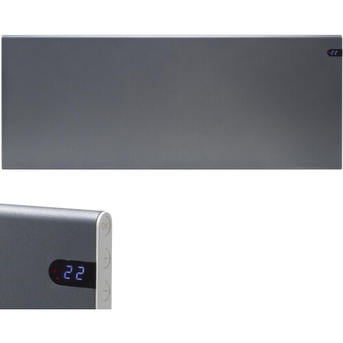 (Lava Grey, 1200W) Adax Neo Electric Panel Heater / Convector Radiator With Timer, Modern 1
