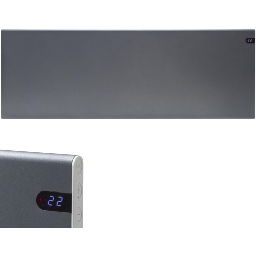 (Lava Grey, 1400W) Adax Neo Electric Panel Heater / Convector Radiator With Timer, Modern 1