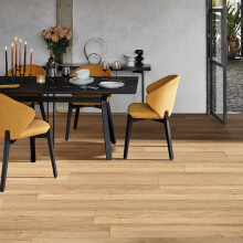(1.44 m² / Pack, Light Brown 27 Invisible Oiled Brown) Chene14mm Engineered Wood Flooring