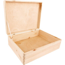 Aanpasbare opbergdoos voor knutselspullen, natuurlijke houtgeur, duurzame houten constructie, glad paulowniahout, perfect voor het opbergen en