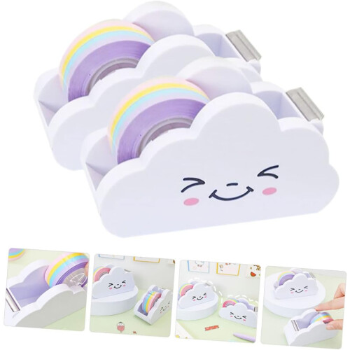 Tape Cutter Pull Around Multi Desk Tape Dispenser Cake Base Cutting Aid 1