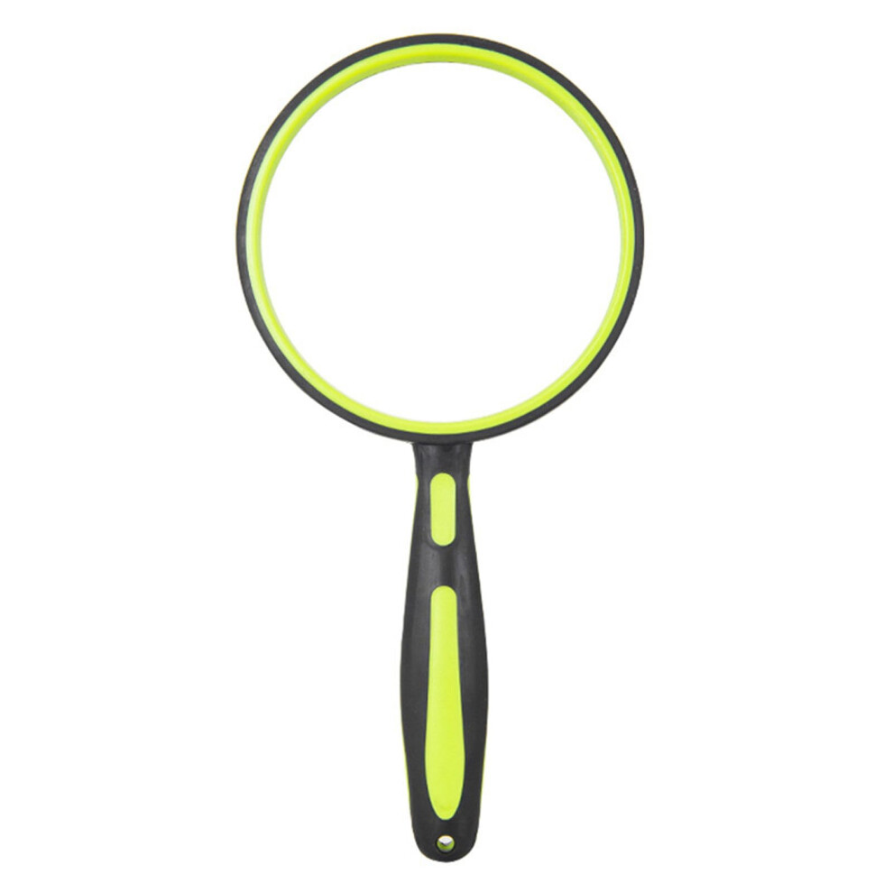 Green 510X Magnifying Glass Handheld Magnifier With Nonslip Rubber For Senior Reading, Nature Exploration, Kids, 110Mm,