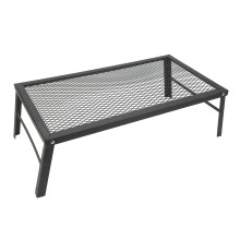 Iron Folding Campfire Grill, Over Fire Camp Grill, Heavy Duty Iron Camp Grill, Waterproof Foldable Campfire Grill, Campfire Cooking Rack