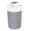 Foldable Laundry Basket  82L Large Collapsible with Strong Handle, Double Layer Fabric, Grey (74x38cm) 1