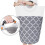 Foldable Laundry Basket  82L Large Collapsible with Strong Handle, Double Layer Fabric, Grey (74x38cm) 5