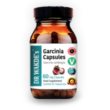 DR WAKDE'S Garcinia Fruit Capsules (Garcinia cambogia) - 60 Veg Caps All-Natural Supplement, Plant-Based, Supports Weight Management & Metabolism