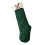 Christmas Knit Sock Stitched Letter Pattern-Dark green white M 1