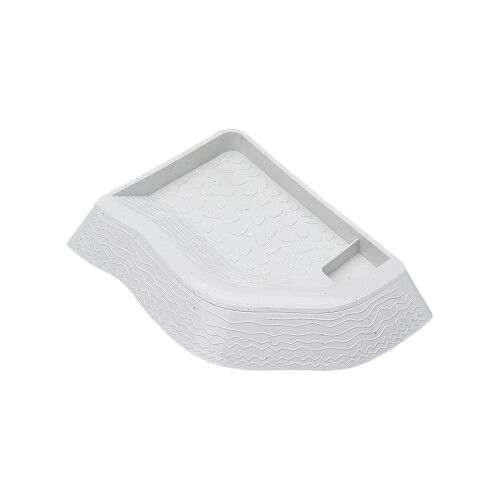 MultiUse Reptiles Bathing Bowl With Feeding Area-marble color
