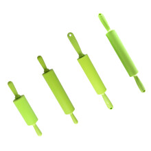 Ergonomic Handle Kitchen Rolling Pin Nonstick Roller For-Green