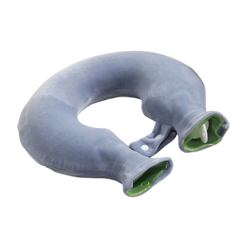 Fleece Covered Hot Water Neck Wrap For Shoulder Ergonomic-Blue