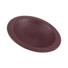 Easy Use Plastic Amphibians Bathing Bowl Safe-Reddish Brown