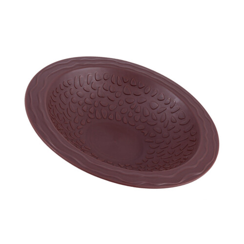 Easy Use Plastic Amphibians Bathing Bowl Safe-Reddish Brown