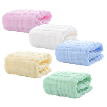 5Pcs Multi Layer Cotton Towels Soft Absorbent Newborn Saliva Towels Yellow Green White for Burping Drooling Shower