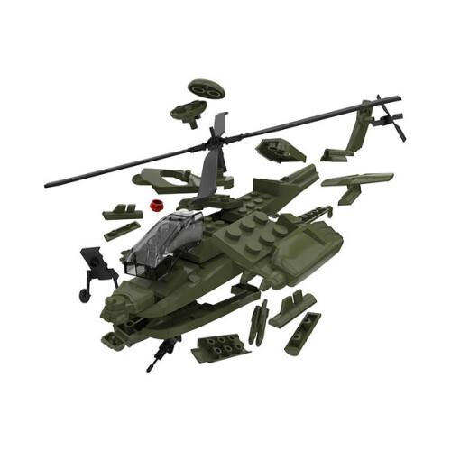 Airfix Airfix Quickbuild Boeing Apache Replogp Model Kit Multi 2