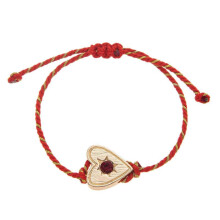 (Love   Bracelet) Trendy Women's Braided Star Heart Bracelet Flexible Sizing Portable Designs Everyday Jewelry Gift Multicolor