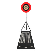 Dart Board Set Tripod Stand Surround 6 Darts Kit