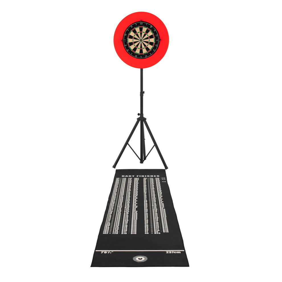 Monstershop Dart Board Set Tripod Stand Surround 6 Darts Kit
