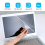 Protetor de tela para MacBook, capa protetora antirriscos de alta definição para Apple MacBook Pro de 13 e 16 polegadas, película hidrofóbica e 4