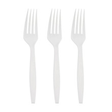 Disposable Forks 100pcs Biodegradable Compostable Eco Friendly for Parties Picnic