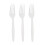 Disposable Forks 100pcs Biodegradable Compostable Eco Friendly for Parties Picnic 1