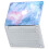 Capa protetora para MacBook Pro de 13 polegadas, estrutura rígida de plástico com logotipo visível, design ultrafino e leve para dissipação de 7