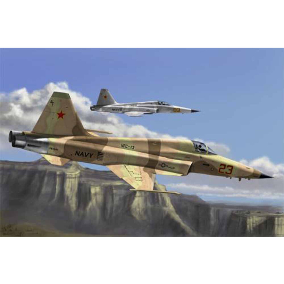Hobbyboss 80207 1/72 F-5E Tiger II Fighter Model Kit - Image 3