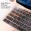 Protetor de teclado de silicone, ultrafino (0,12 mm), compatível com MacBook Pro de 13/16 polegadas com layout americano, compatível com Touch ID, 7
