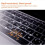 Protetor de teclado de silicone, ultrafino (0,12 mm), compatível com MacBook Pro de 13/16 polegadas com layout americano, compatível com Touch ID, 3