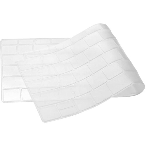 Protetor de teclado de silicone, ultrafino (0,12 mm), compatível com MacBook Pro de 13/16 polegadas com layout americano, compatível com Touch ID, 1