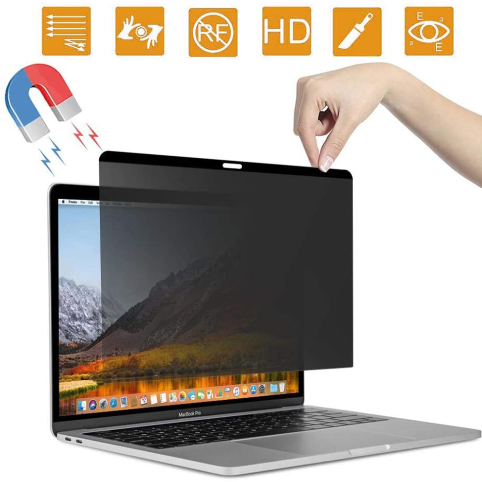 High-Tech Privacy Shield, Webcam Cover Slider, For Macbook Pro 16 Inch 2019, Magnetic Attachment Privacy Screen, Optimized Privacy Security 9486358108437