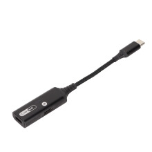 Adaptor 2 în 1 cu funcționalitate dublă pentru nevoile dvs. audio și de alimentare, cablu din aliaj de aluminiu de înaltă calitate +