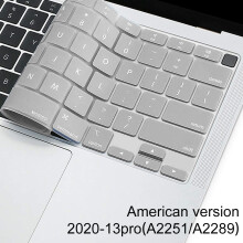 Ultra tenký kryt klávesnice pre najnovší 13-palcový MacBook Pro s dotykovou lištou, vodeodolný a prachotesný prémiový TPU ochranný štít,