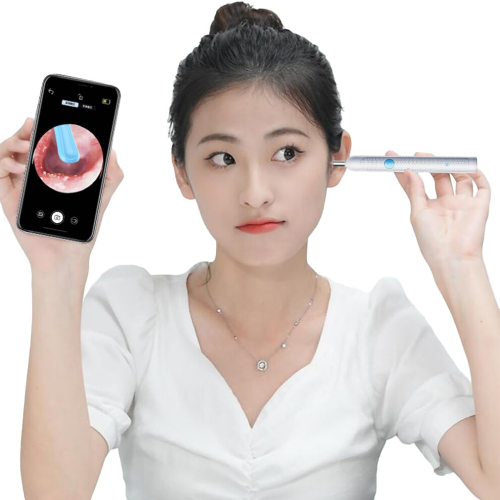 Visual Ear Cleaner with Earwax Remover Tool, Wireless Ear Canal Hair Cleaning, 9in1.