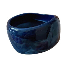 (Navy Blue) Modern Acrylic Bangle Bracelets Wide Geometric Bangle Everyday Wear Bangles Acrylic Texture Perfect for Daily Party Multicolor
