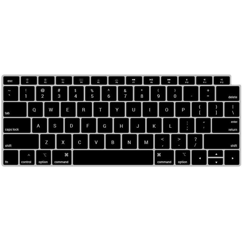 Capa protetora ultrafina para teclado do MacBook Pro de 13 polegadas com Touch Bar, resistente à água e poeira, feita de TPU premium. Compatível 1