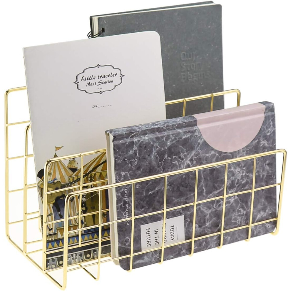 Sleek Desktop Letter Organizer, Durable Metal Wire With Protective Coating For A Clean And Organized Workspace 9437117940508