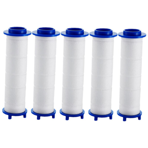5Pcs Replaceable Shower Head Filters for Hard Water Cotton Material Easy to Install