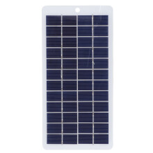Carregador de painel solar para iluminação externa, painel solar de silício policristalino de alta eficiência com alta transmitância de luz,