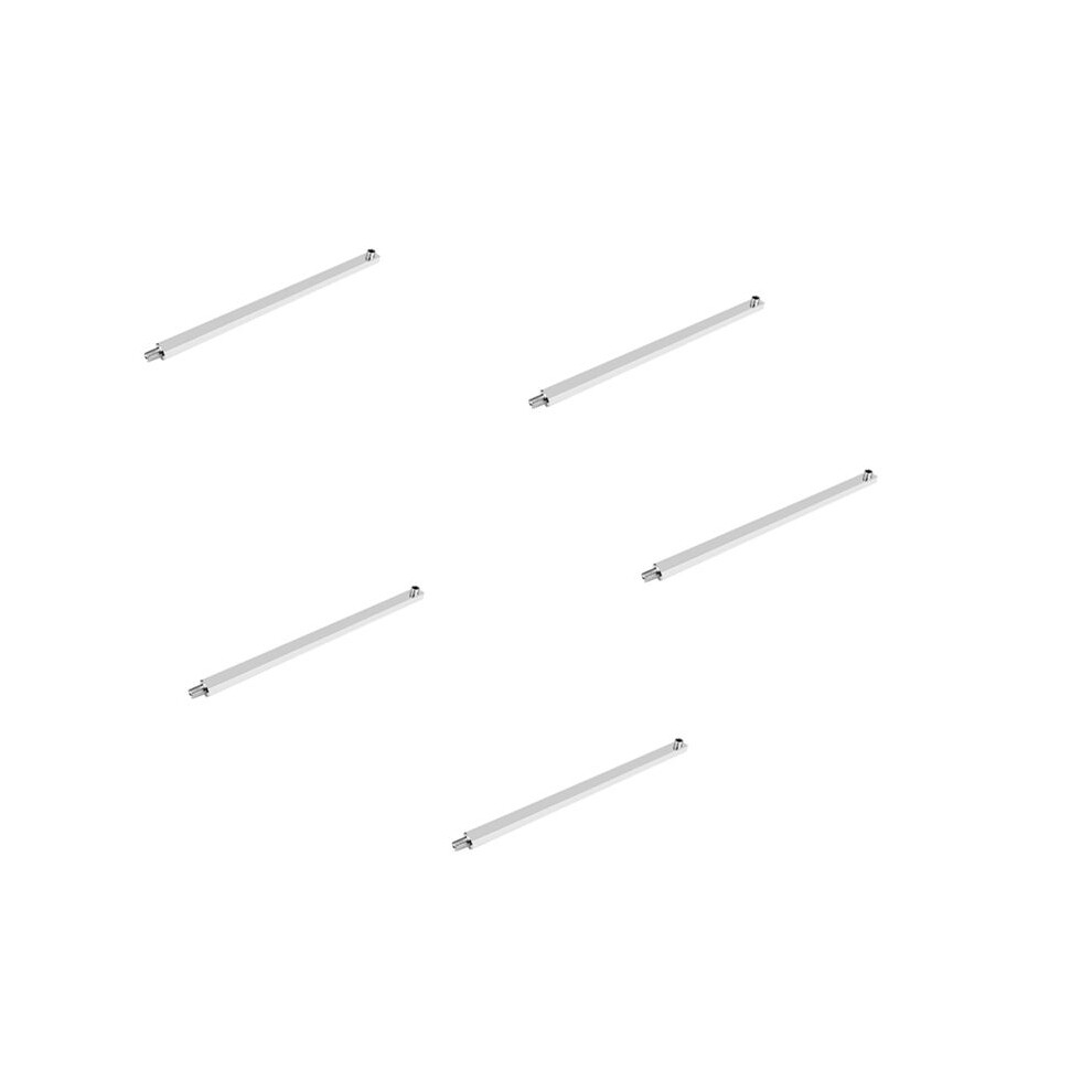 5Pcs 40 Cm Square Shower Arm Extension Arm Wall Mount For Rain Shower Head Shower Rod Rainfall Shower Head Arm Chrome 4714260923806
