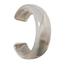 (White) Practical Wide Acrylic Bangle Bracelets Geometric Bangle Statement Jewelry Suitable for Women Matching Fashion Outfits Multicolor