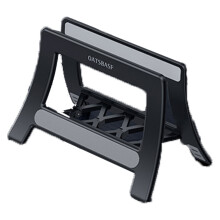 Supporto portatile per laptop, design robusto antiscivolo con funzione di riduzione automatica regolabile per ottimizzare lo spazio sulla scrivania,