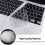 Protetor de teclado de silicone, ultrafino (0,12 mm), compatível com MacBook Pro de 13/16 polegadas com layout americano, compatível com Touch ID, 5