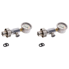 2X Scuba Diving Air Tank Pressure Testing Checker Din 232/300 Bar with 400Bar/6000Psi Gauge